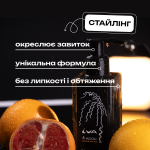Результат укладання та особливості гелю для середньої фіксації кучерів IVA Cosmetics інфографіка
