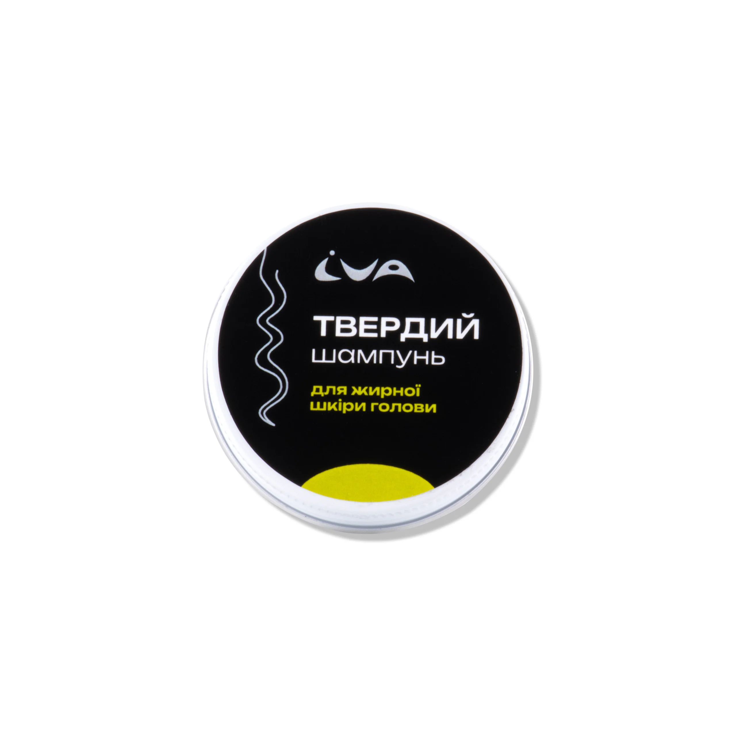 Твердий шампунь для жирної шкіри голови 15 г IVA Cosmetics